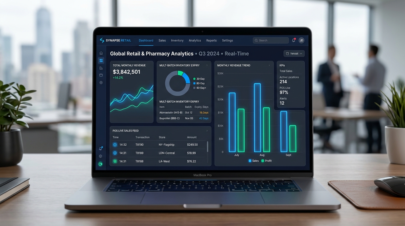 SmartShop POS System Sri Lanka Dashboard